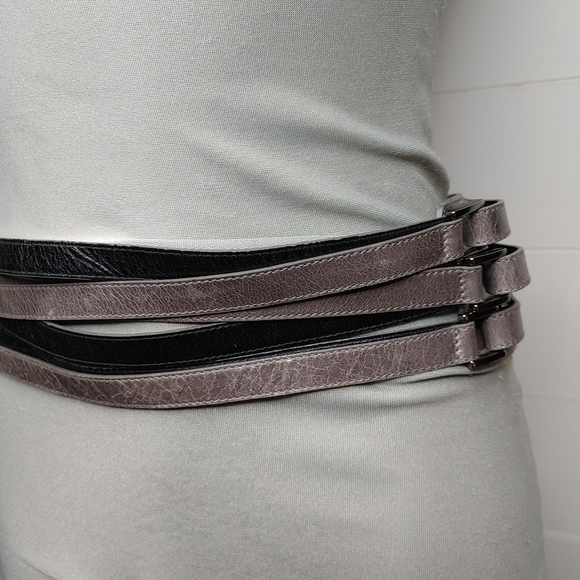 MARC Cain leather triple strap belt - Picture 4 of 15